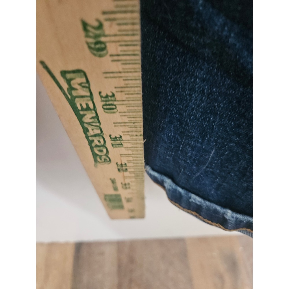 American Eagle Favorite Boyfriend Jeans Dark Wash Blue Denim Womens 10 X-Long - Picture 5 of 8